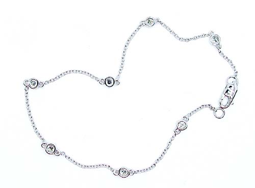 Simple chains, diamond tennis bracelets