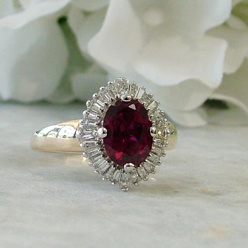 ruby engagement ring