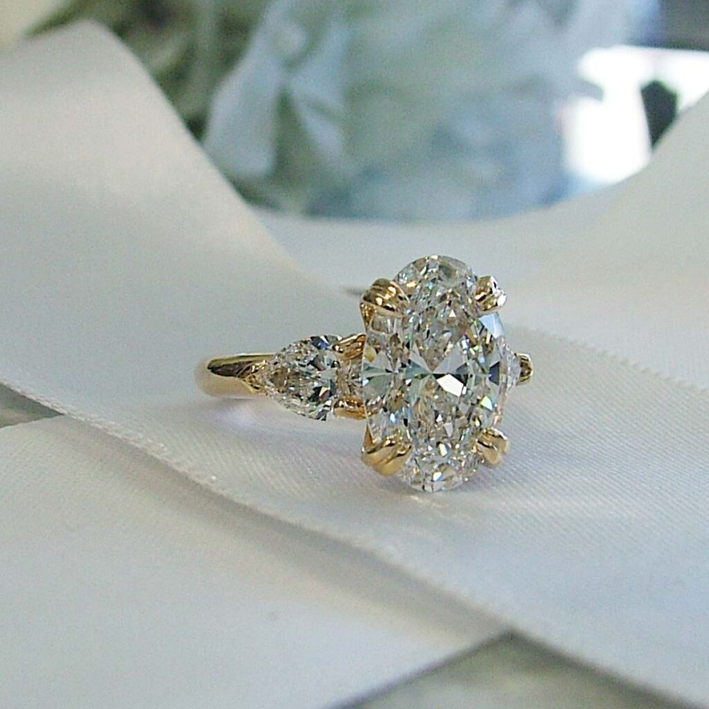 longer diamond engagement ring