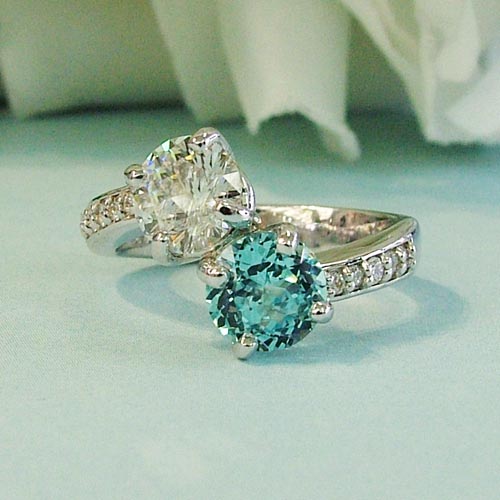 double lab grown diamond engagement ring type