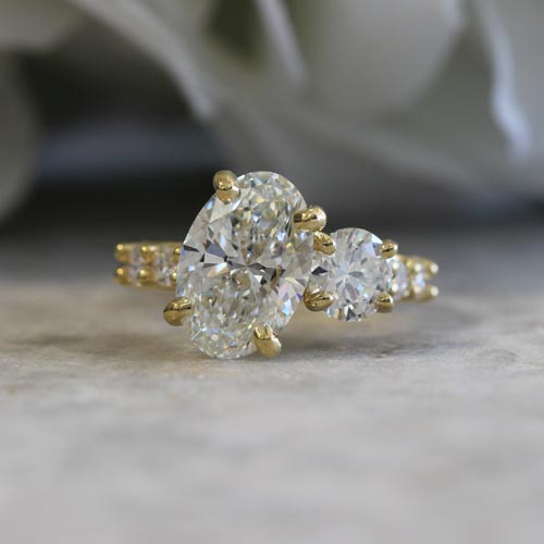 lab diamonds engagement ring