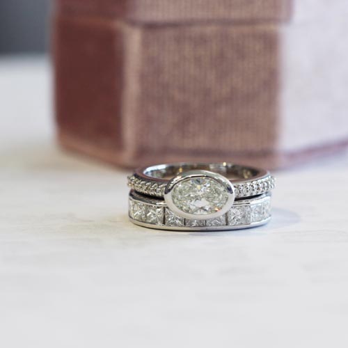 non diamond wedding rings