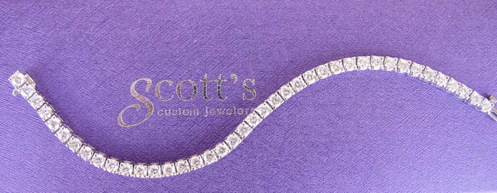 lab grown diamond tennis bracelet